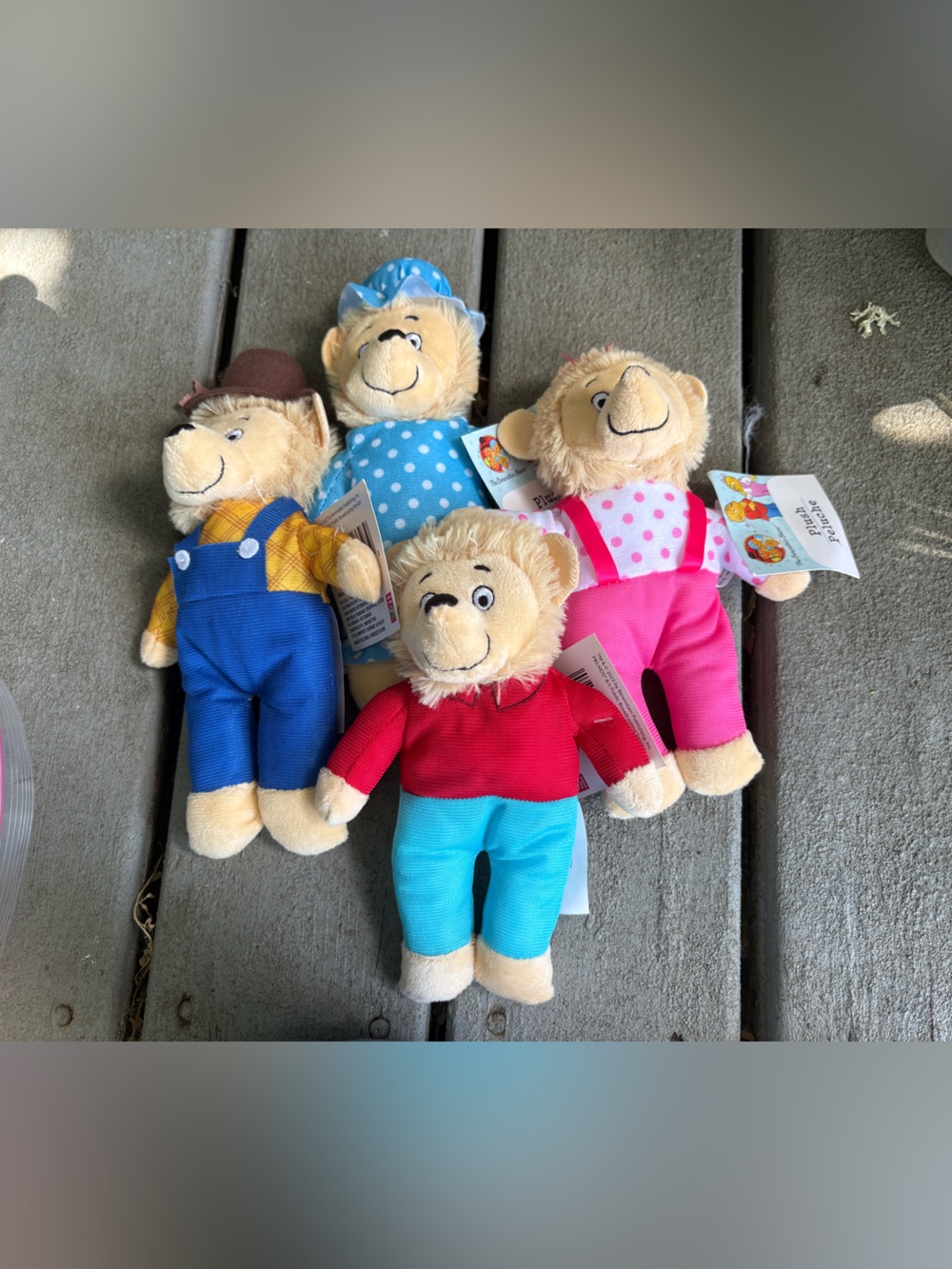 Set of 4 Plush Teddy Dolls Bernstein bears- Multicolor Kids Toys